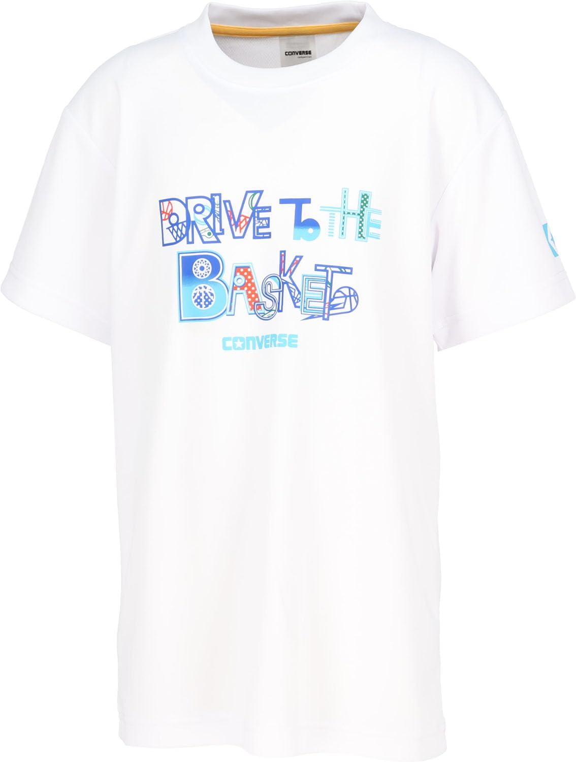 [Converse] Basketball Short-Sleeve Shirt Jr. Print T-Shirt CB451356 Kids White