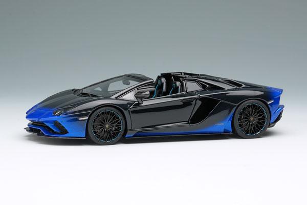 EIDOLON 1/43 Lamborghini Aventador S Roadster 50th Anniversary Japan 2018 Blue Renaissance/Black Gradation Ready-to-Display Model EM767A