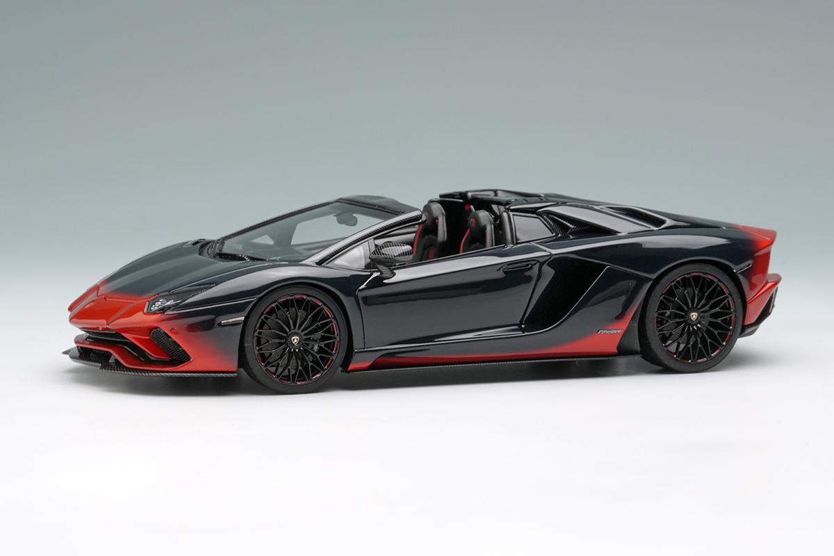 EIDOLON 1/43 Lamborghini Aventador S Roadster 50th Anniversary Japan 2018 Rosso Efest/Black Gradation Ready-to-Display Model EM767B