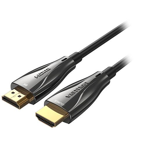 VENTION Commercial-Grade Optical HDMI Male to Male HD Cable 8K Compatible 20m Zinc Alloy Type HDCP Compliant Black AL-1598