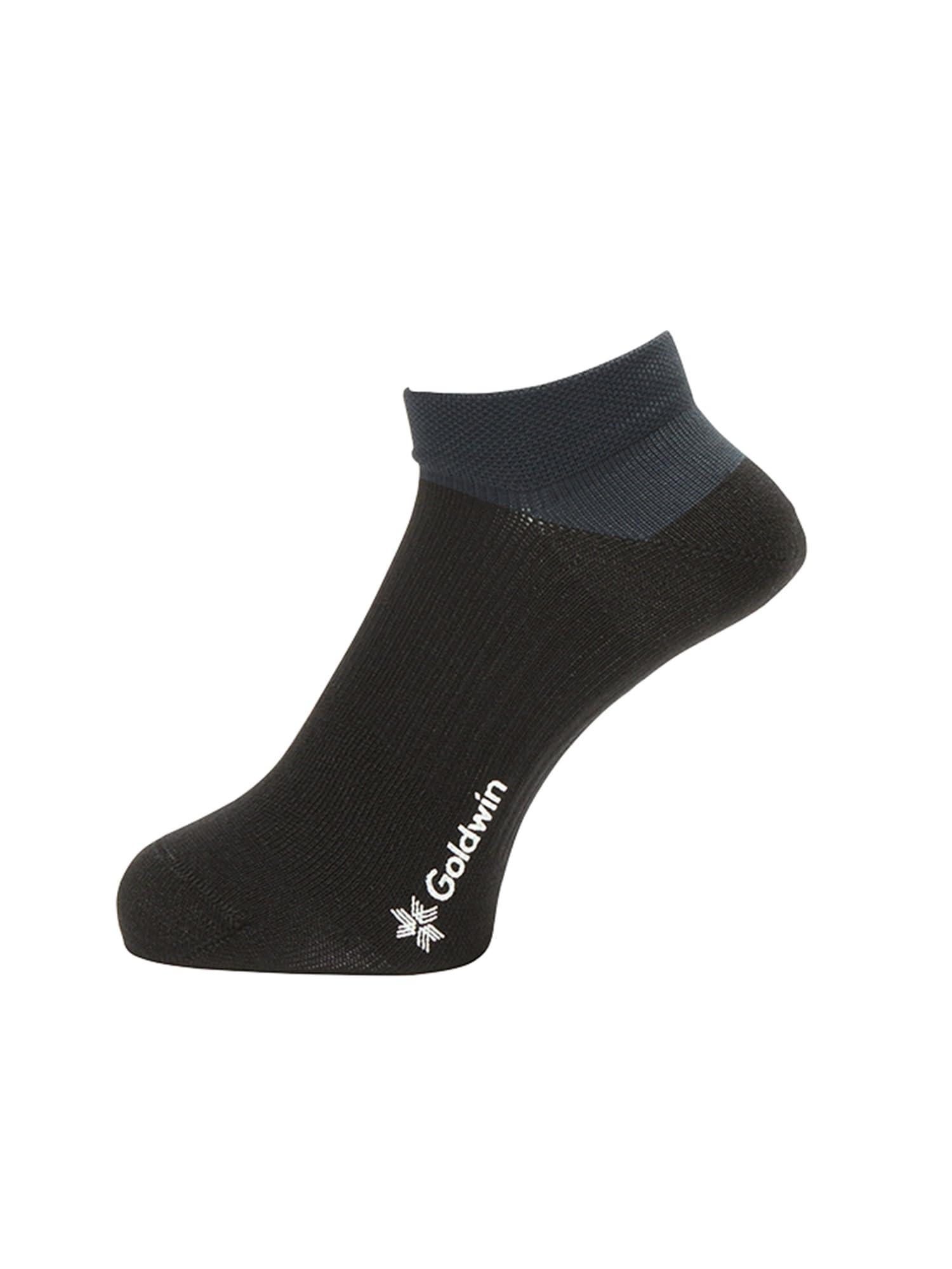 [Goldwin] Paper Fiber C3fit Arch Support Short Socks BLACK 4