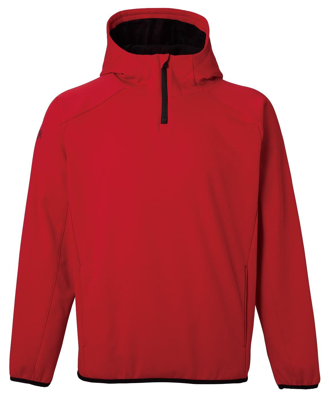 Block Fleece Hooded Half-Zip Top