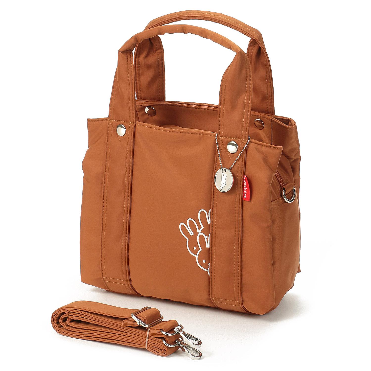 Zucchero × Miffy Embroidered Tote Bag - Brown