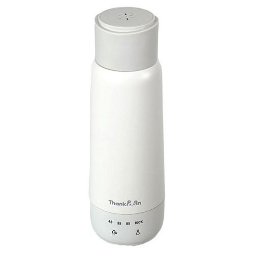 Sanko Electric Bottle Kettle with Boil and Keep Warm Function Compact Kettle You Can Carry Like a Water Bottle White KGBD25HWH