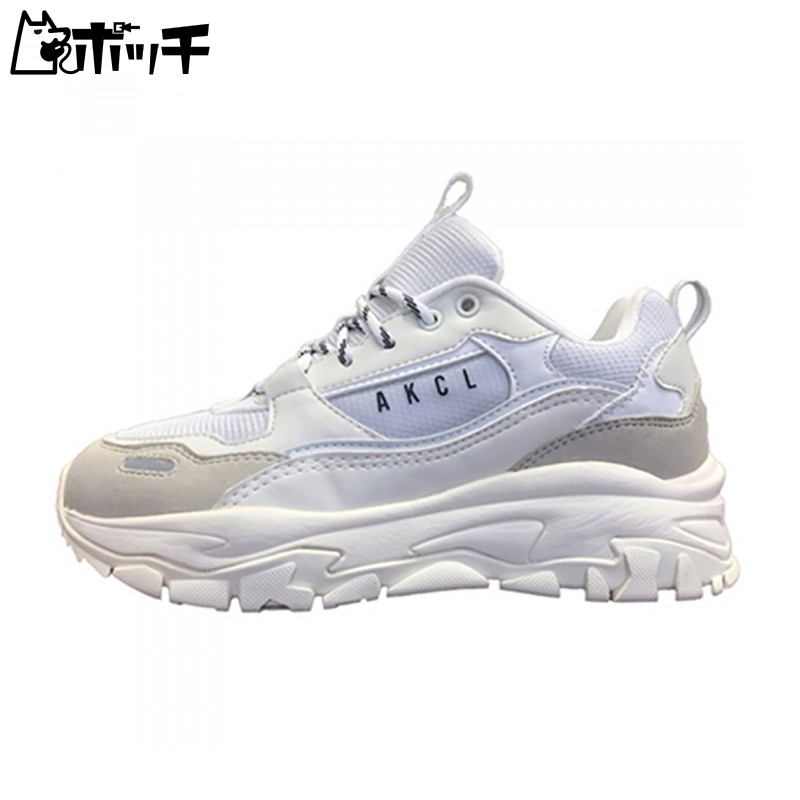 [Aki Classic] Chunky Sole Sneakers AKIII URBAN TRACKER Women's WHITE/GRAY (WHG) 23.5 cm