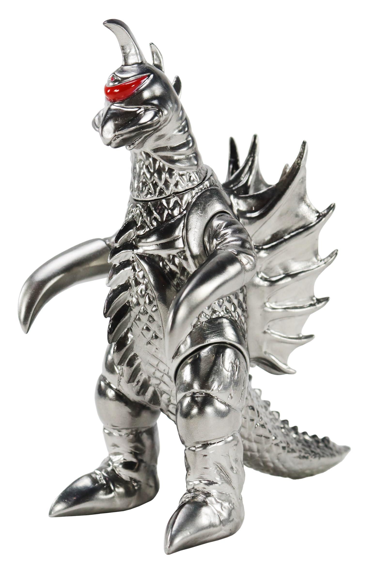 Character Content Production (Ccp) Mid-Size Series Earth Attack Order: Godzilla vs. Gigan Gigan Mekki Paint Silver Ver. Approx. 120mm PVC Pre-painted Complete Sofubi Figure
