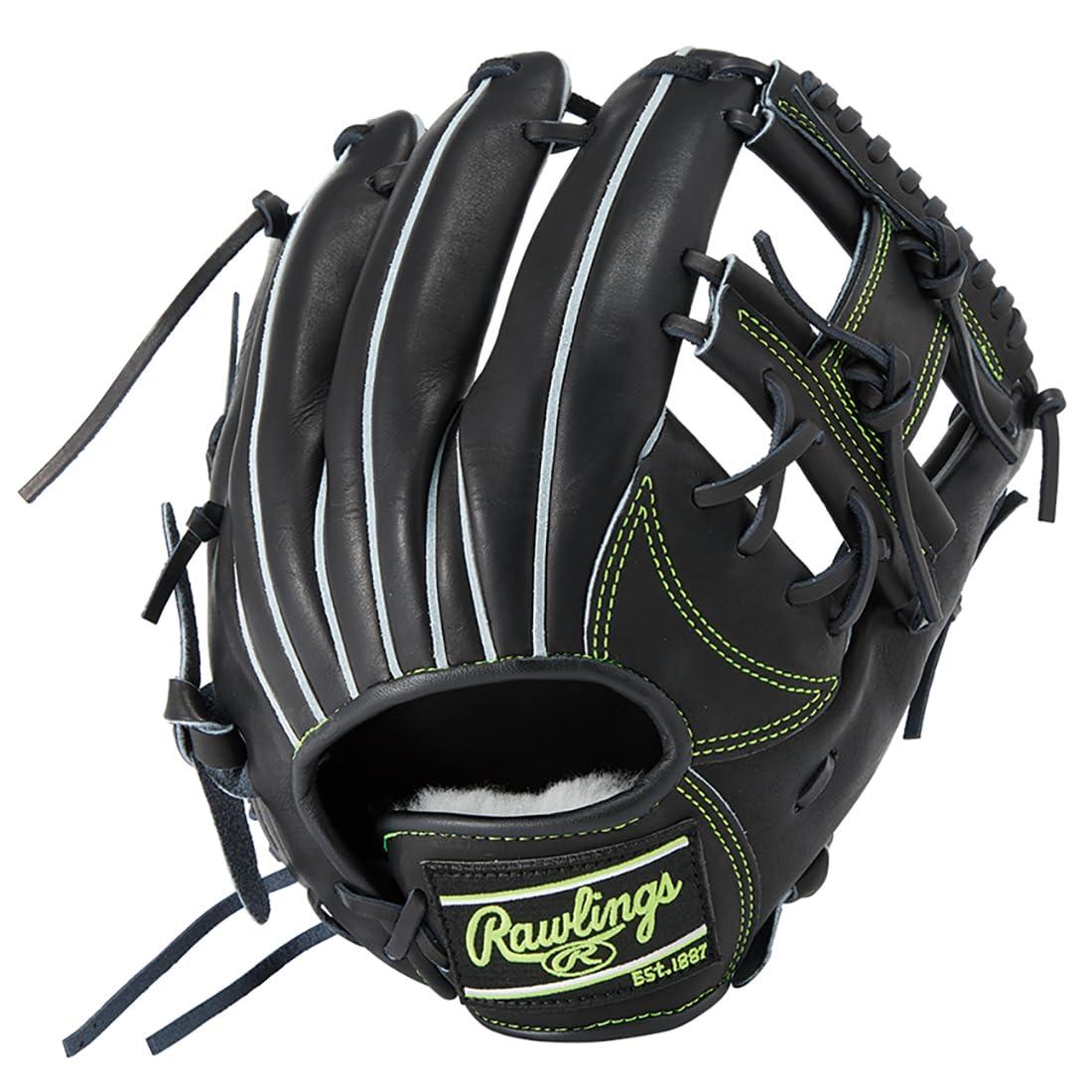 Rawlings Baseball Glove, Hardball, Adult, Genuine Leather, HOH RISING STAR COMB GH5HRN6X0 [Infield Model] Size 11.2, Black/Camel ※Right-handed (Left-hand wear)