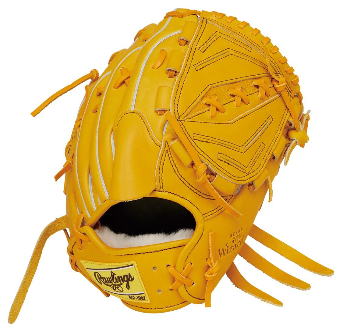 Rawlings Baseball Glove Softball Adult HOH PRO EXCEL Wizard #02 GR5HW2A15MG Gold Tan [Pitcher's Glove] Size 11.75 ※Left-handed (Right-hand wear)