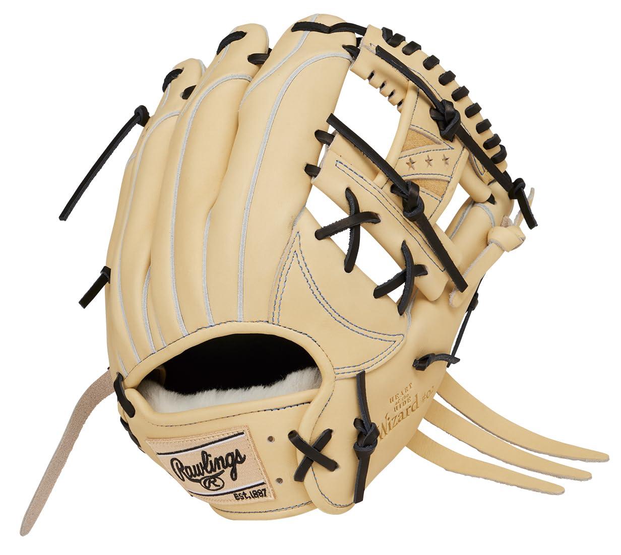 Rawlings Baseball Glove Softball Adult HOH PRO EXCEL Wizard #02 GR5HW2N52MG Camel [Infield Glove] Size 11.25 ※Right-handed (Left-hand wear)