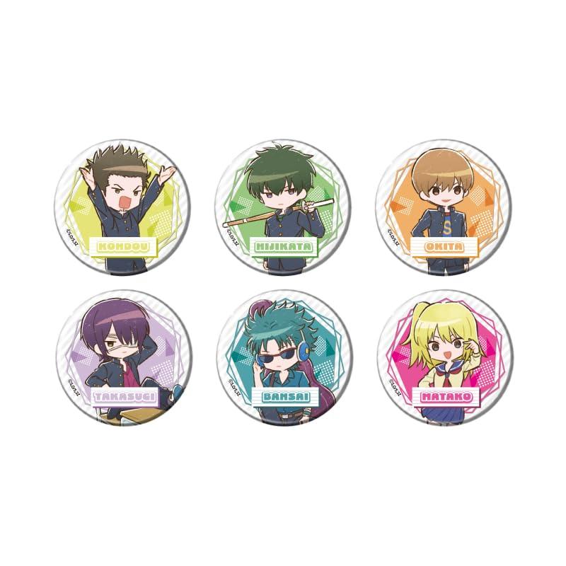 Can Badge: 3rd Year Class Z, Mr. Ginpachi 03 Graph Art Illustration 1 BOX Contains 6 Pieces
