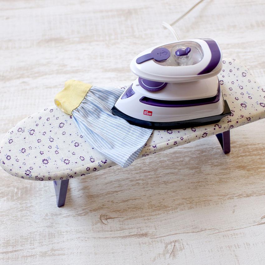 Prym Mini Steam Iron + Mini Ironing Board with Stand Set 2301
