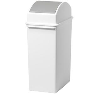 Like-It Lid-Attached Trash Can Swing Open Trash Bin Approx. 25L Slim Deep Dustbin LBD-32 White Made in Japan One-Handed Disposal Sorting Trash Can 25L