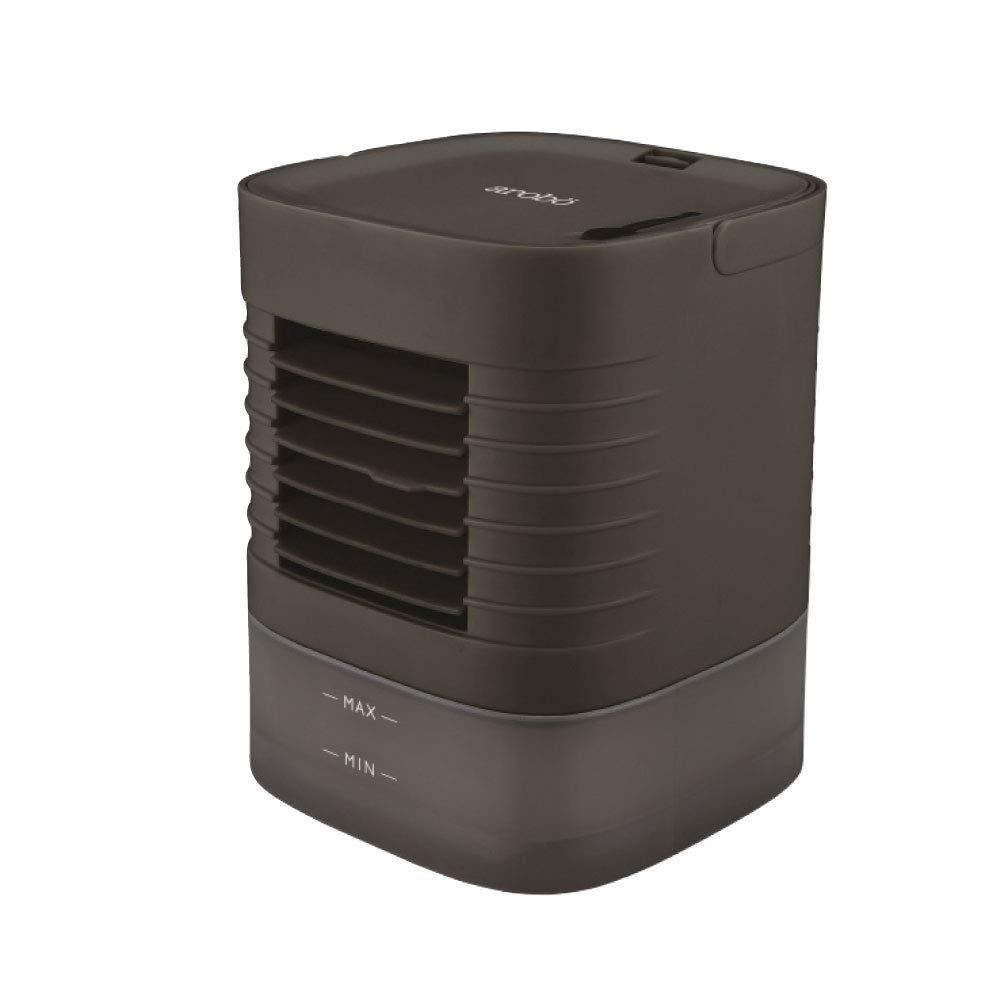 SOUYI JAPAN Ceravi Compact Tabletop Cooling Fan 3-Speed Adjustment · Humidifying Cooling · Energy Saving 139×139×175mm Brown CLV-346-BR