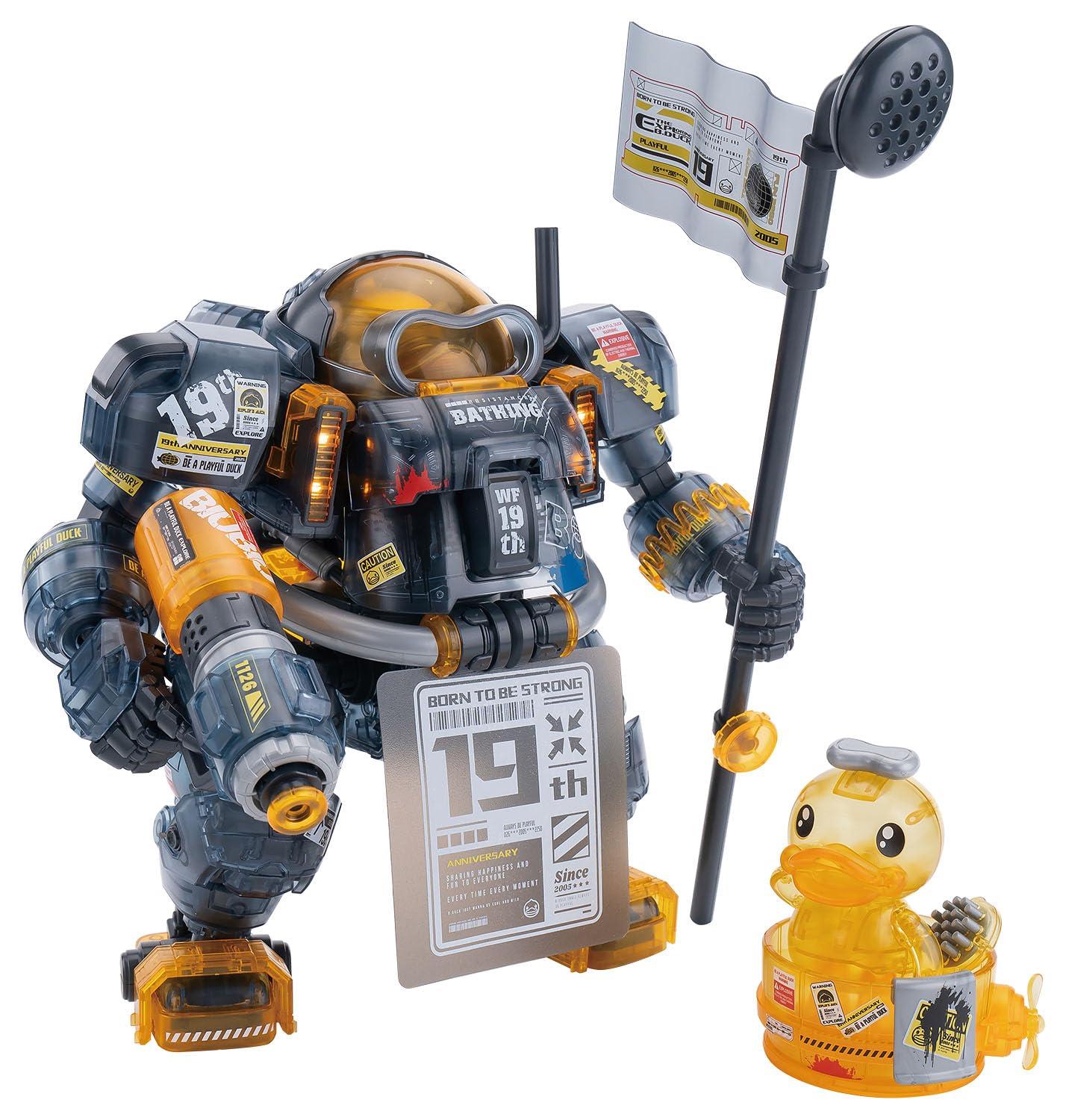 Wave B.DUCK B.DUCK & SPA.DUCK 19th Anniversary Black Knight Limited Edition NON-Scale Approx. 22cm Tall Plastic Model Kit KM-138