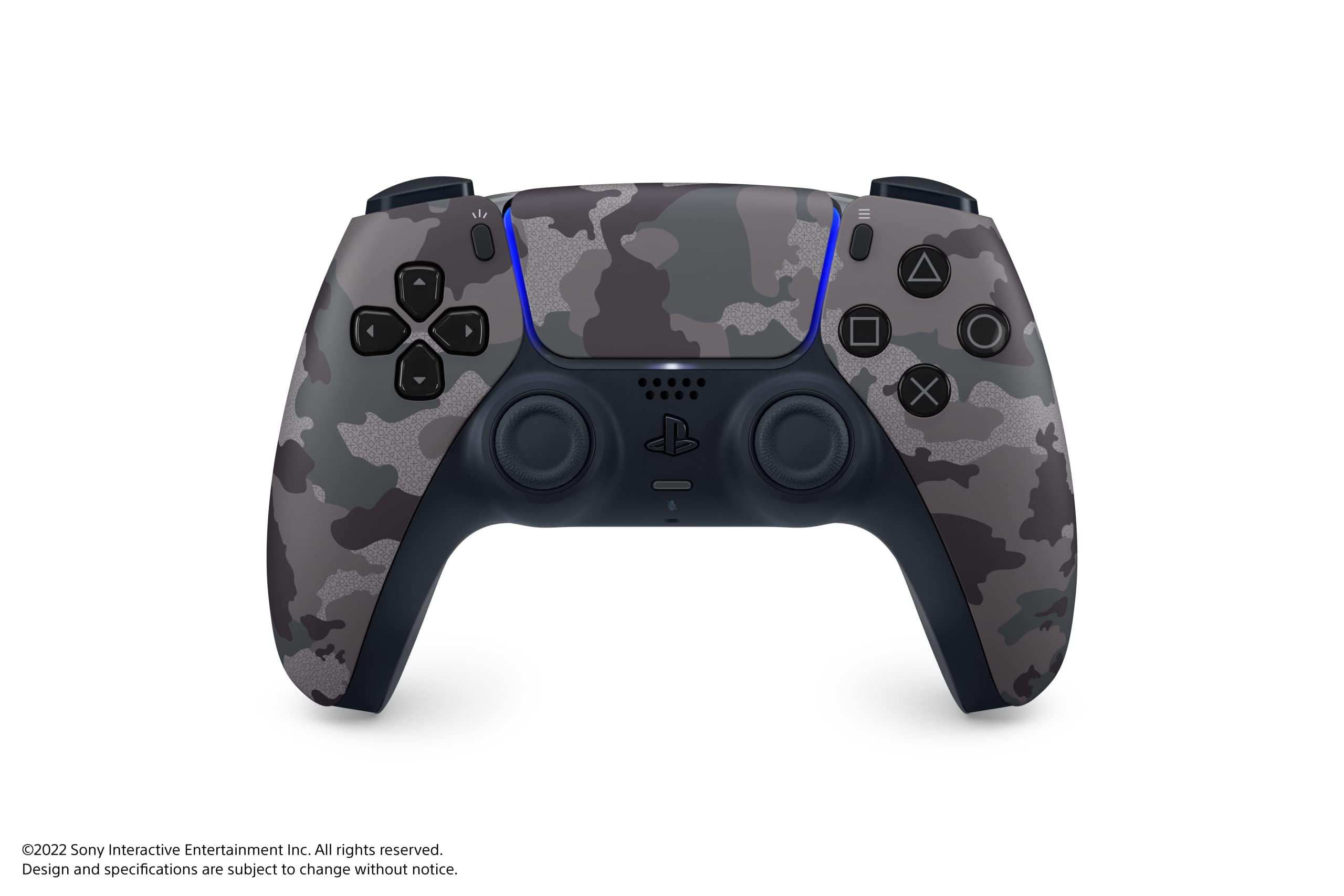 Dual Sense Wireless Controller Gray Camouflage New JAN