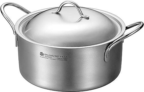 Yokoyama Tsubame Juku Craftsmanship “Clover” 3-Layer Double-Handled Pot 20cm EJSA-1000