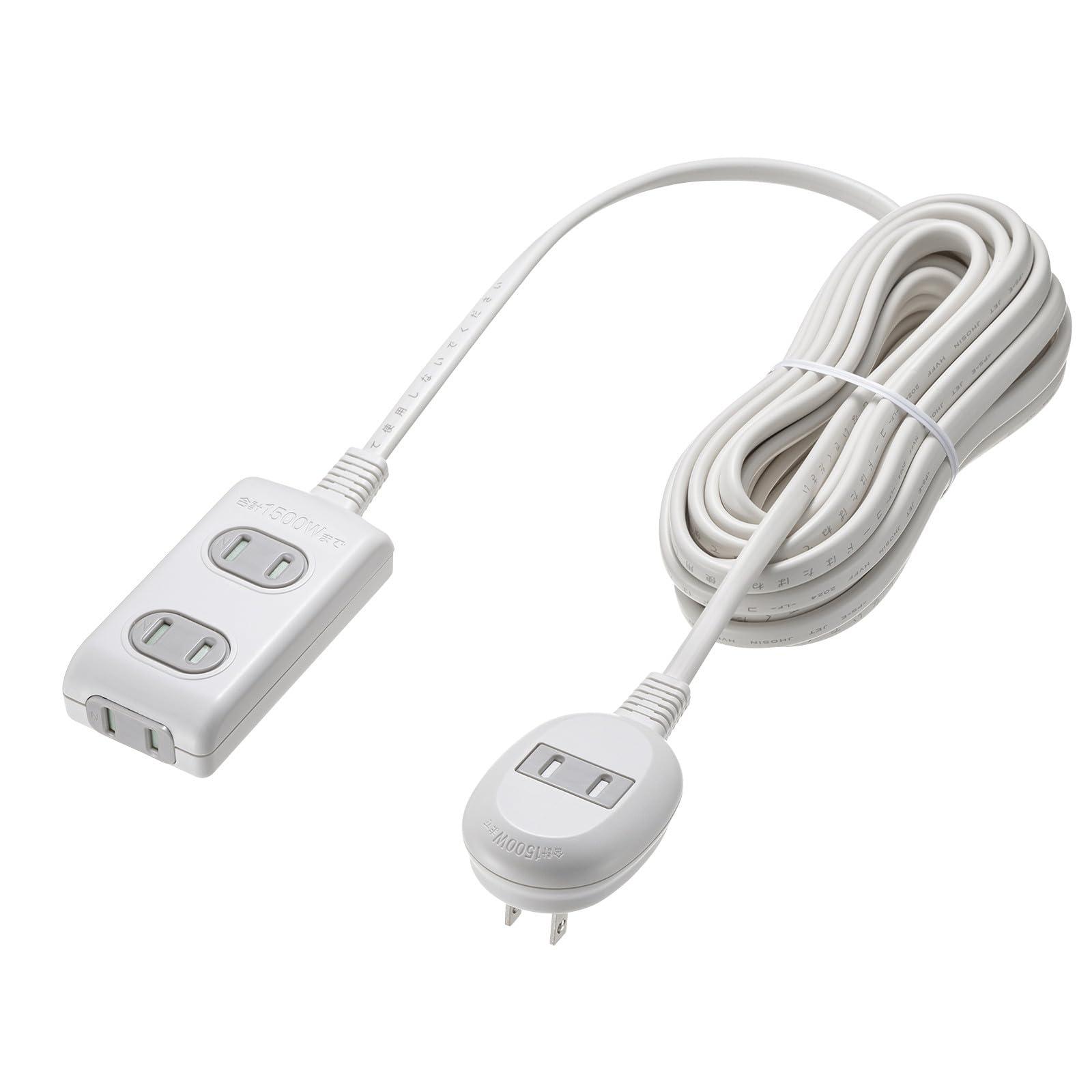Sanwa Supply Plus 1-Outlet Convenient Tap 2P・3 Outlets + 1 Outlet・7m White TAP-B9-7K