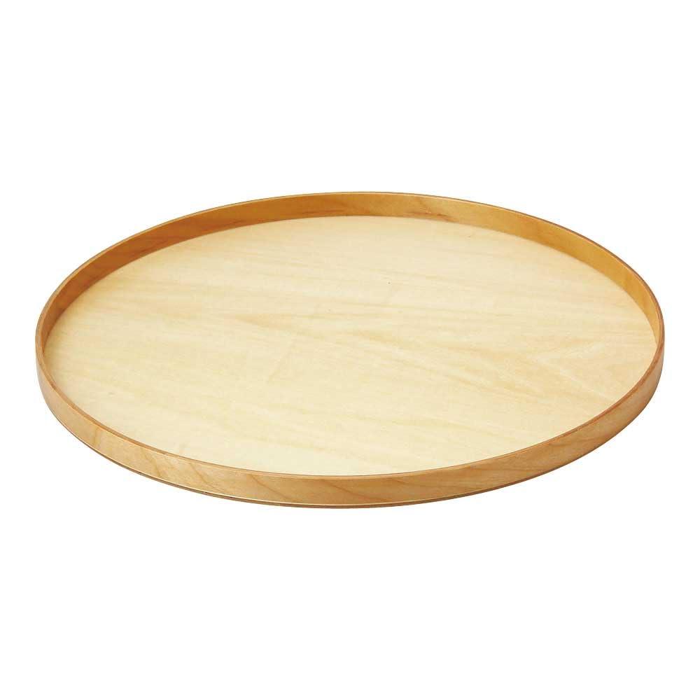 Yamaco Yumi Commercial Use Wooden Wappa Round Tray (Clear) φ38 yamaco17293