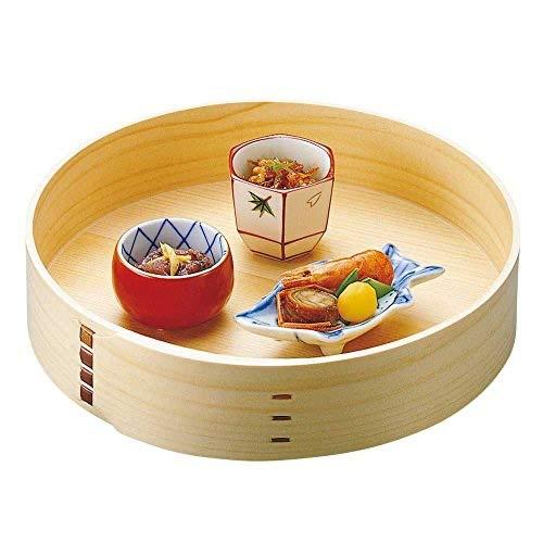 Yamaco Yumi Commercial Use Cypress 8-Sun Curved Rim Serving Dish (No Legs) yamaco27406