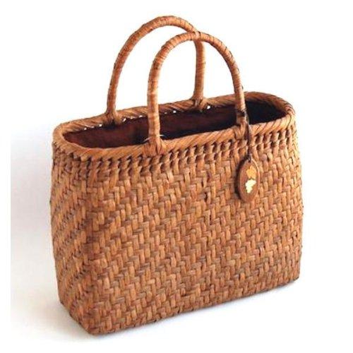 Yamako Temahima Workshop Wild Grape Bag Medium Size Peeled Handcrafted item meticulously woven from wild grape vines yamaco81678