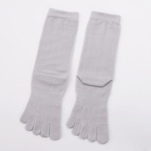 Foot Health Series Five-Toe Socks 100% Natural Cotton Gray
