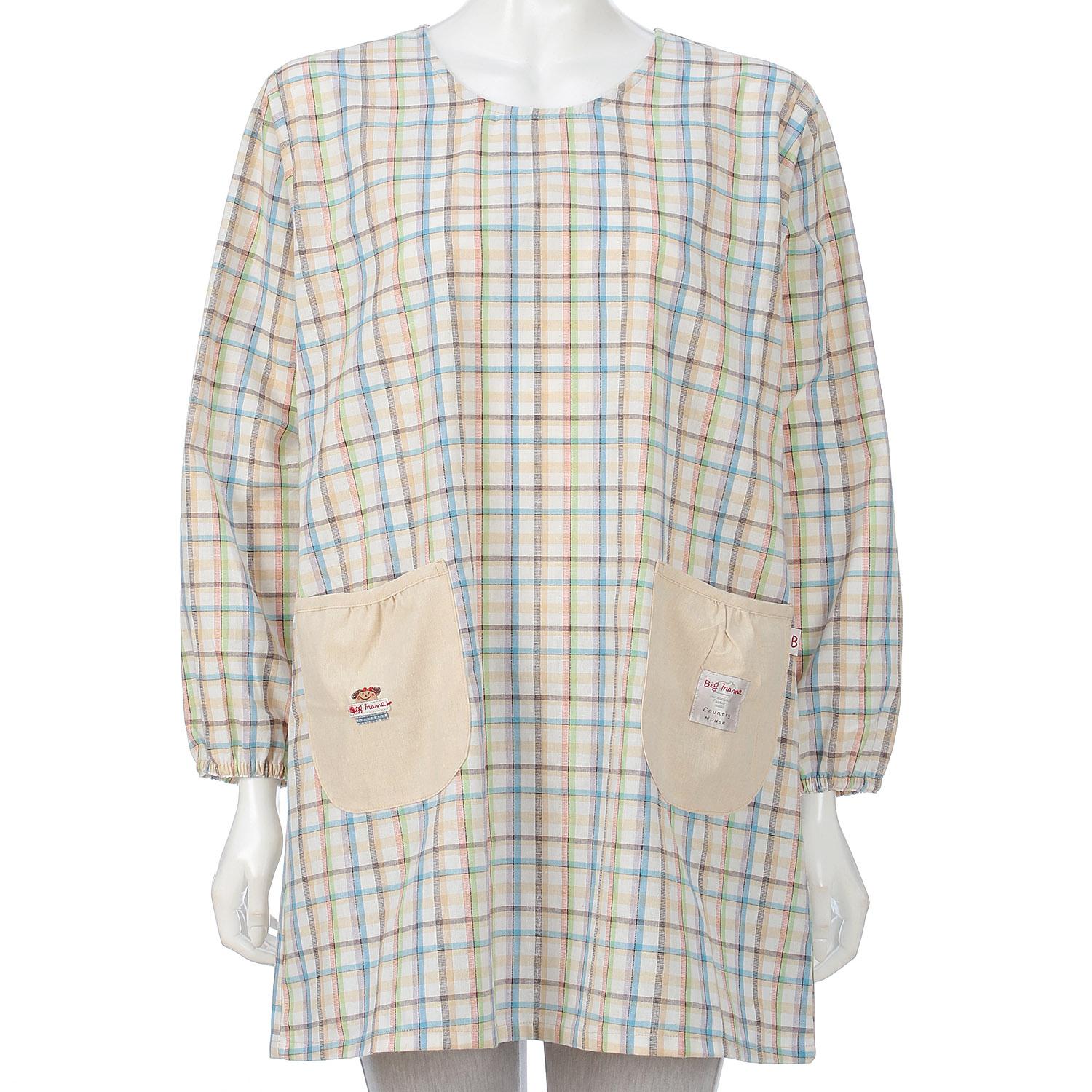 Big Mama Check Apron Yellow F (Free)