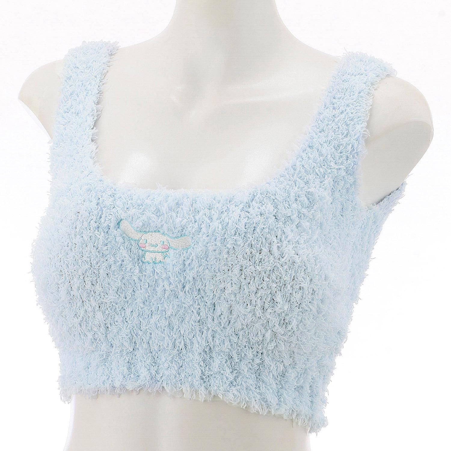 Fluffy Innerwear Cinnamoroll Half Top (Padded) Sax L-LL