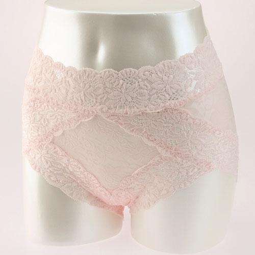 Jacquard Power Net Panties (Control Panties) Pink L