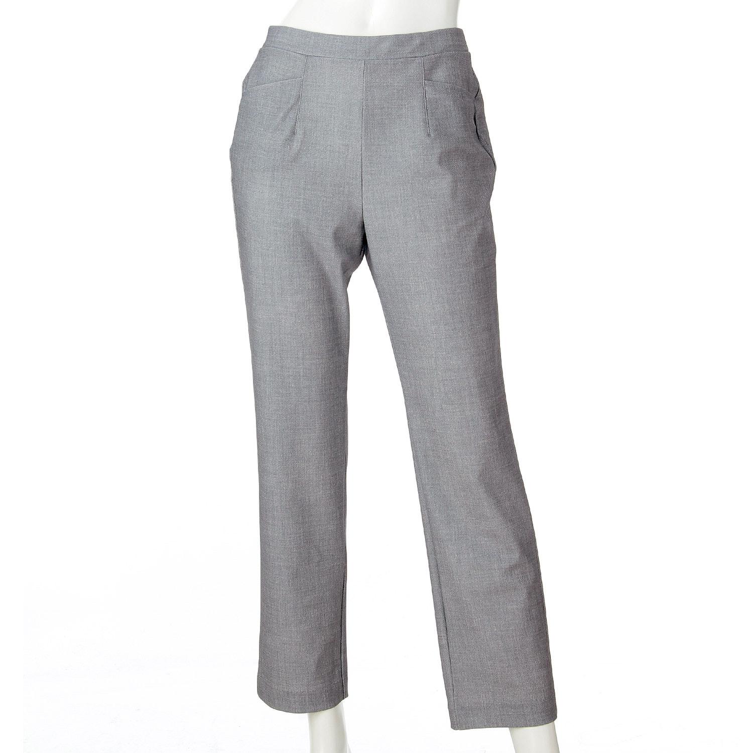 Pittats Mesh High-Tension Denim Print Straight Pants