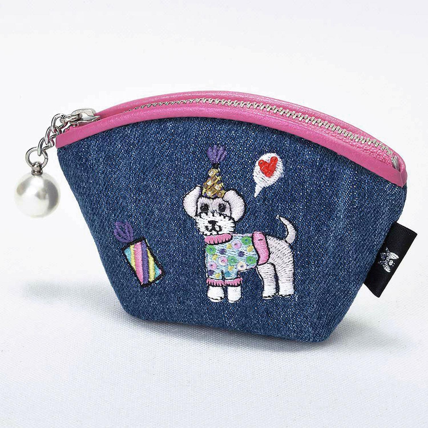 Think Bee! Happy Pose Mini Pouch 02 Schnauzer
