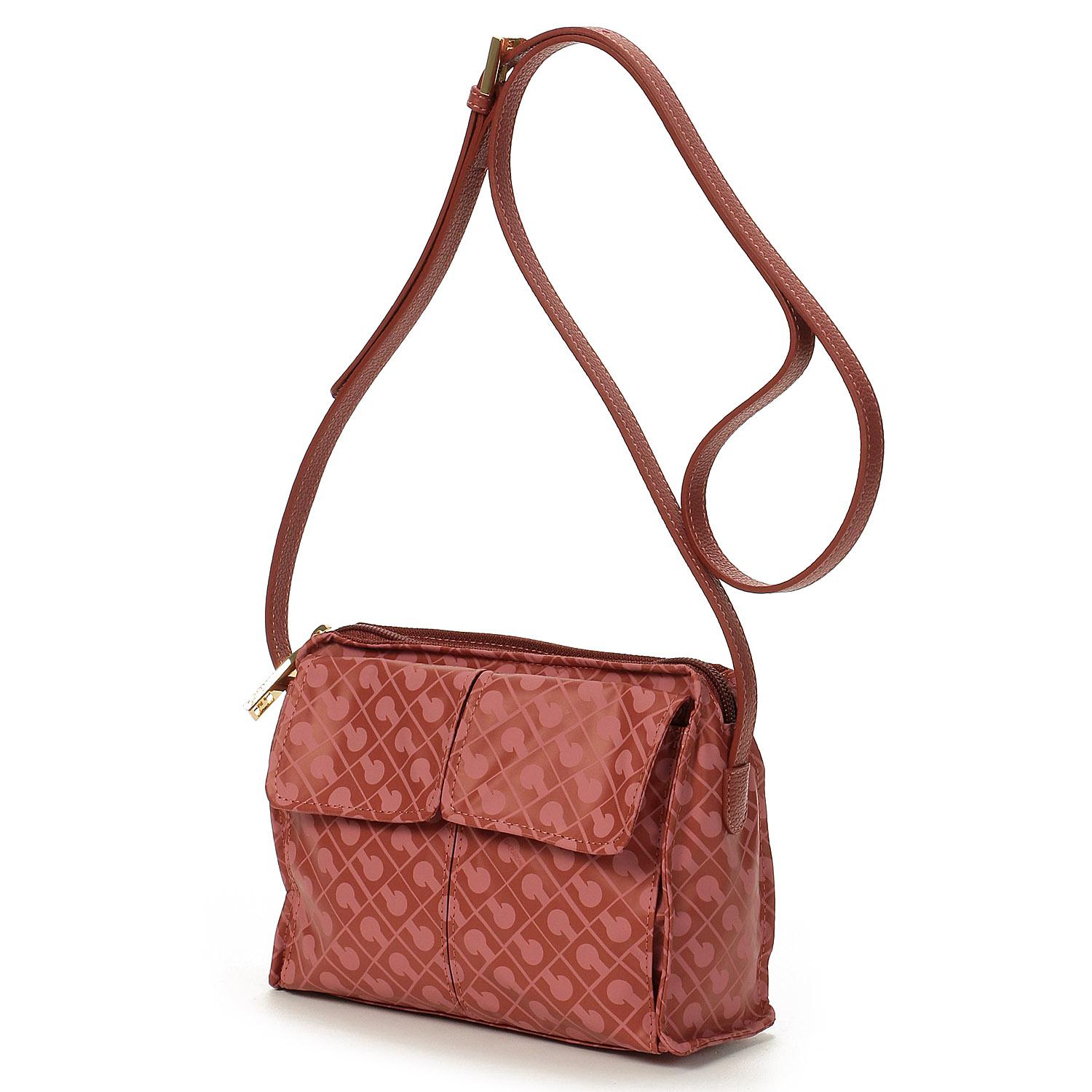 GHERARDINI SOFTY W Pocket Shoulder Bag Terracotta (TERRACOTTA)