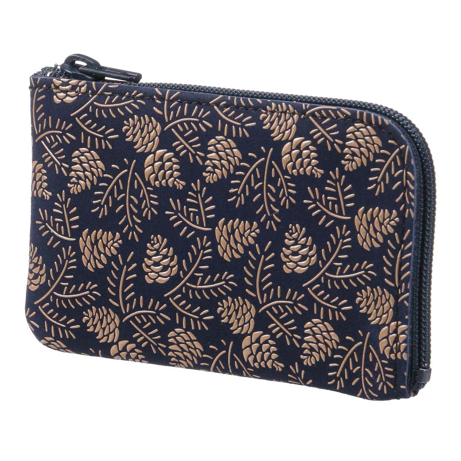 Inden 1001 Coin Purse Matsukasa 74 Navy 10 White
