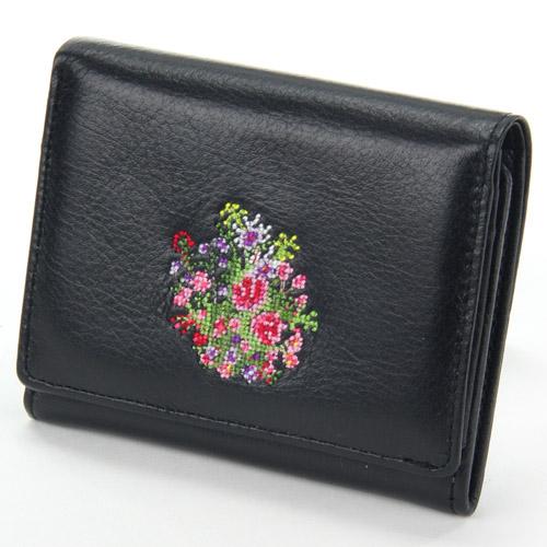 Dream Poetry Collection Medium Open Pocket Billfold - Black