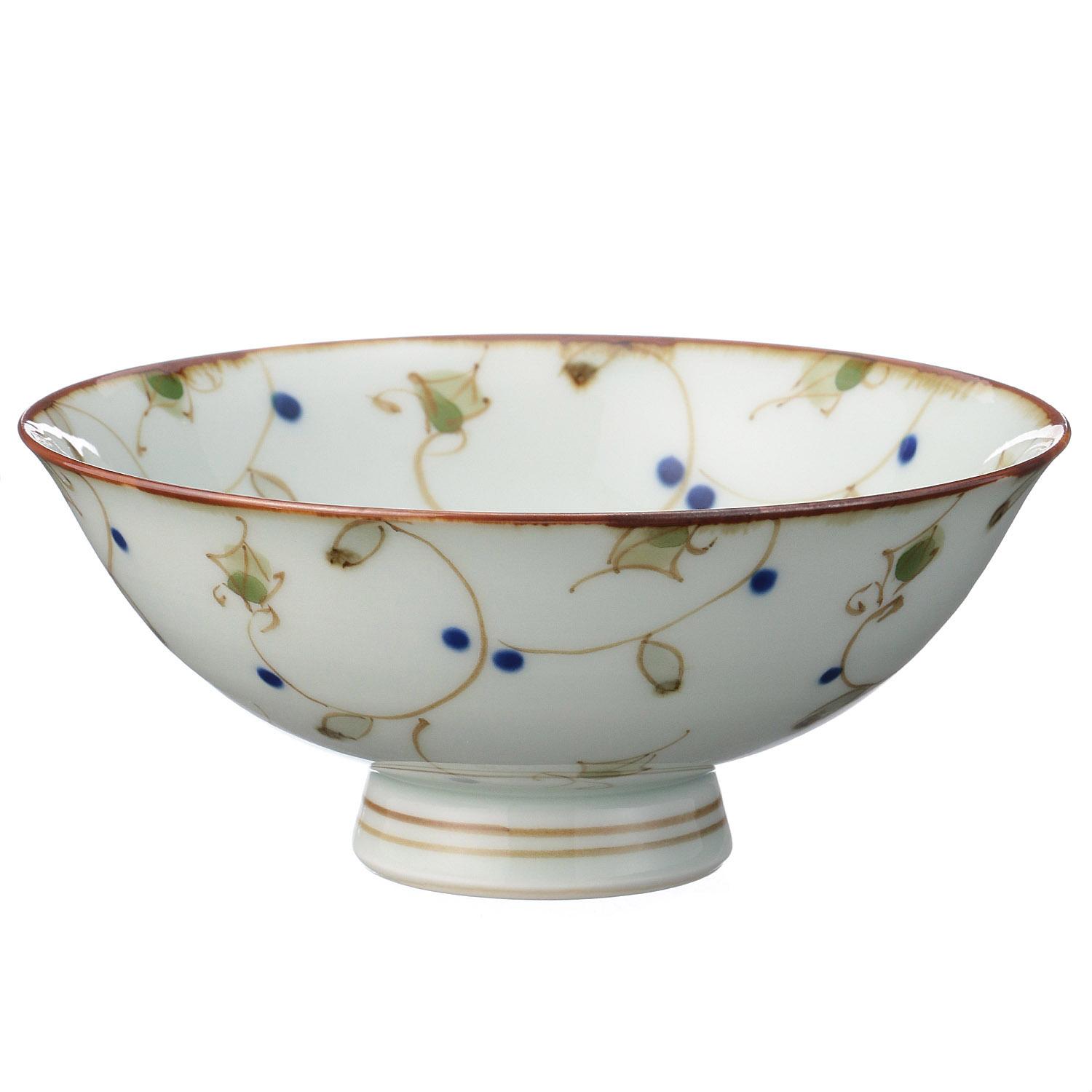 Inner and Outer Arabesque Rice Bowl and Tea Cup Set 01_Large Rice Bowl
