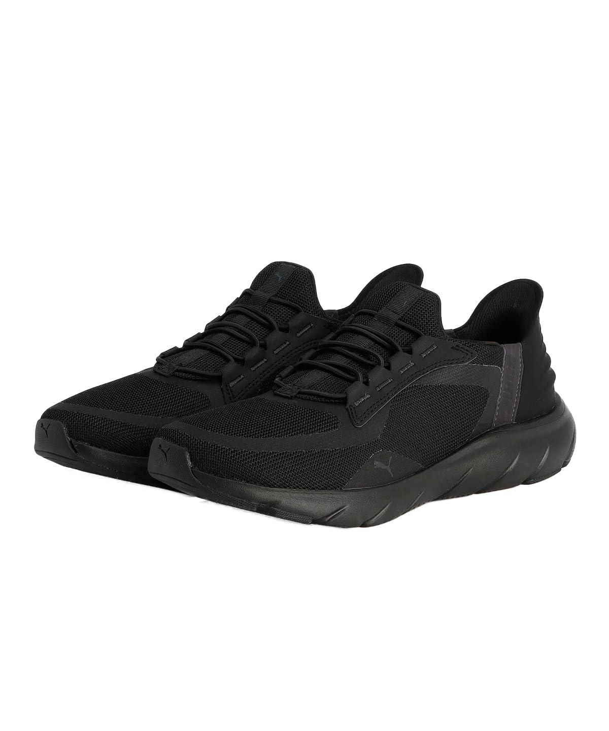[PUMA] Running Shoes SOFTRIDE Flex Race EASE IN Wide ALT Spring/Summer 2025 Color Black/Flat Dark Grey (02) 22.5 cm