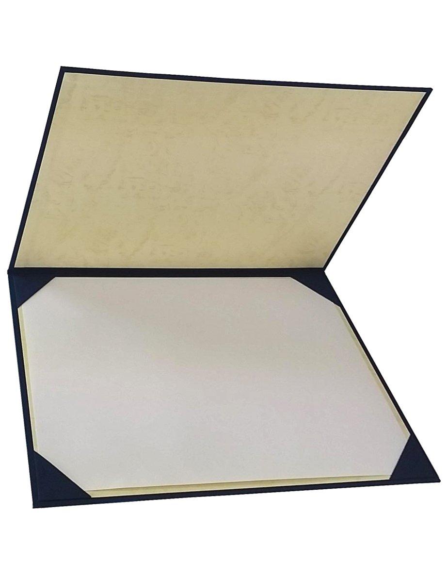 Mino Shokai Certificate File, Fabric, Navy Blue, B4 Size, For Certificates, B4 Size, 9332-01