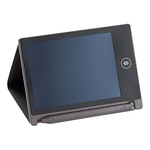 Pocketable Electronic Memo Pad Convenient notebook-style design Can be used as a stand with the cover SP-36124