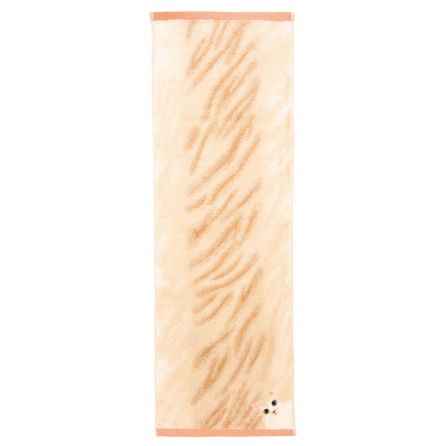 My Cat Long-Haired Face Towel #11 Hachiware / Cream