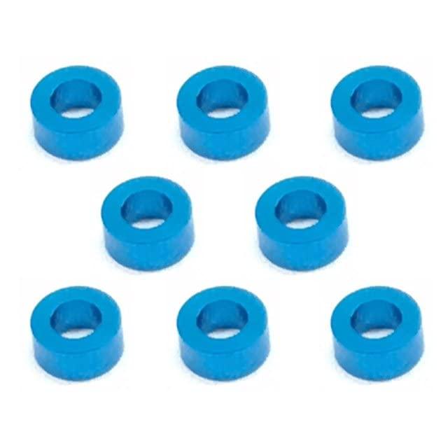 M3 Aluminum Color Screws φ5.5×3×2.5t (Tamiya Blue) 6-Pack