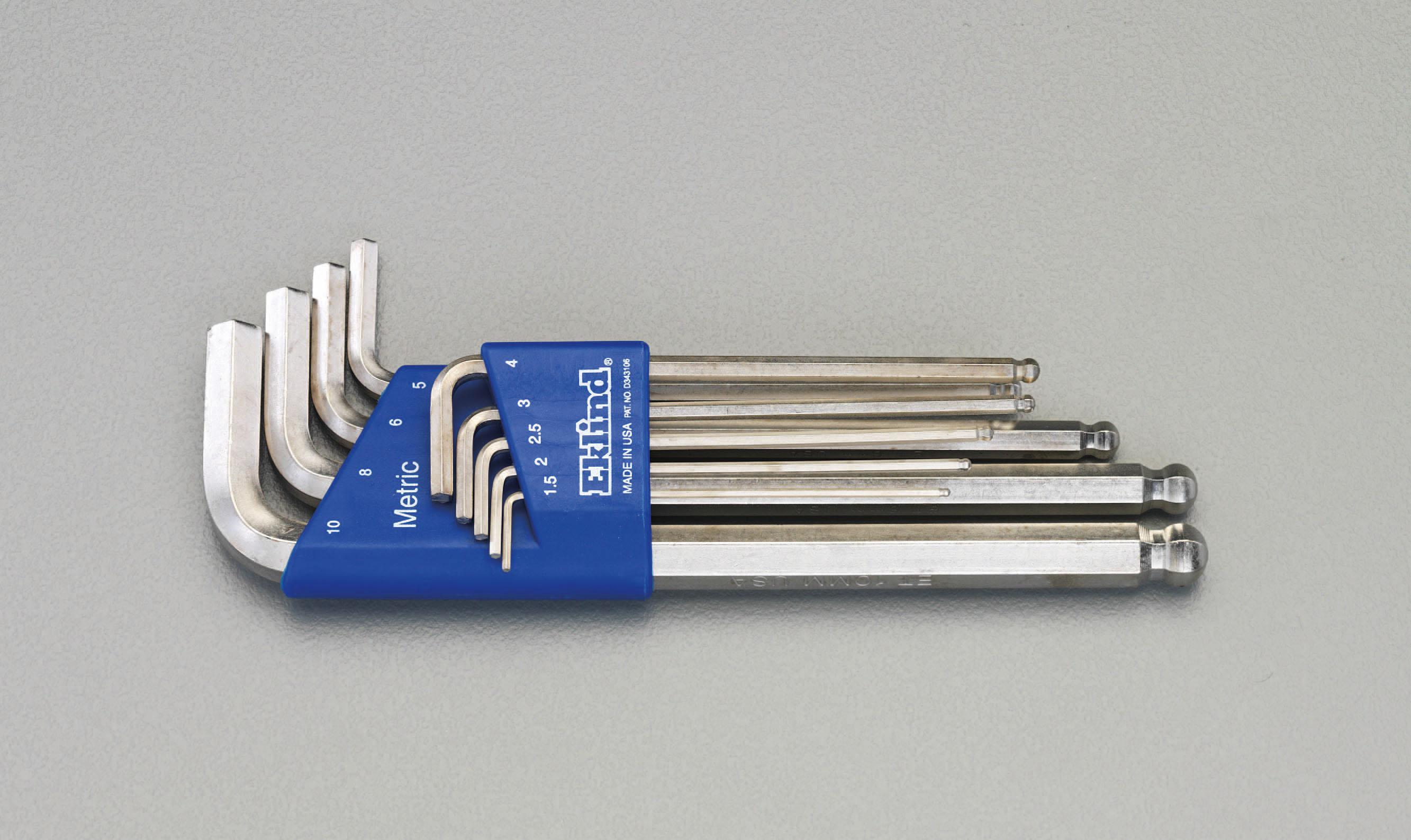 Eklind 9-Piece Hex Key Set with Ball Point EA573BB-10