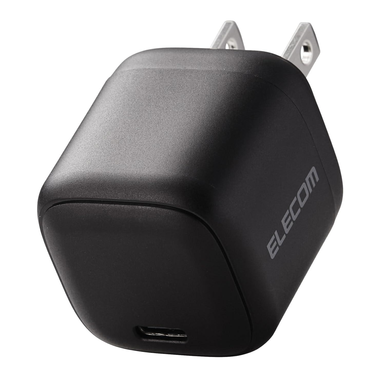 ELECOM Charger Type-C 30W USB PD Compatible 1-Port Foldable Plug Black MPA-ACCP7830BK