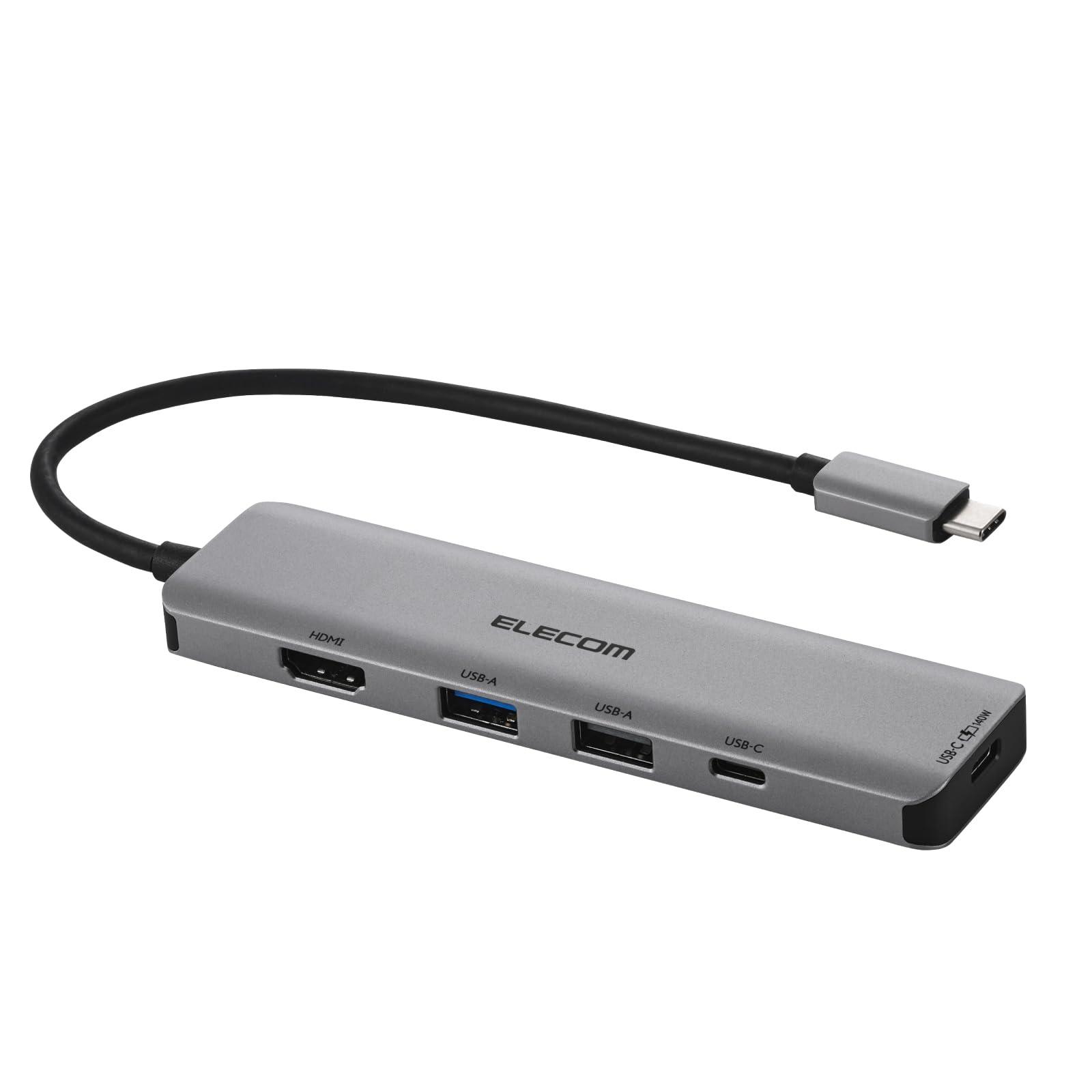 ELECOM 5-in-1 Docking Station (USB PD 3.1 Compatible) DST-050BP1SV