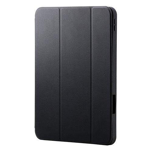 ELECOM 11-inch iPad Pro (M4) Flap Case Shock Absorption Pencil Storage Sleep Mode Compatible Black TB-A25PMSABK
