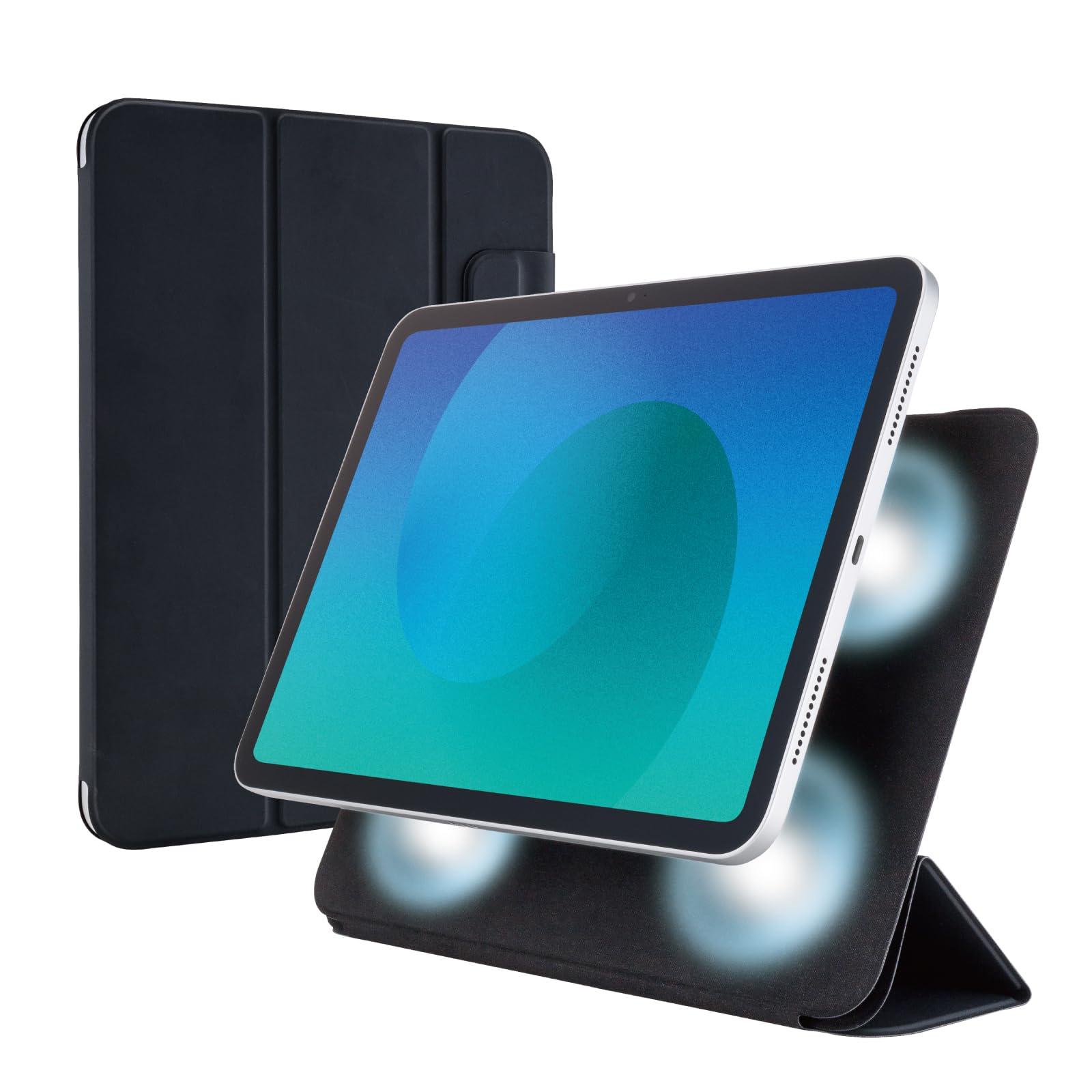 ELECOM iPad (A16) Flap Case Ultra-Thin Magnetic Attachment Sleep Mode Compatible Black TB-A25RWVPF2BK