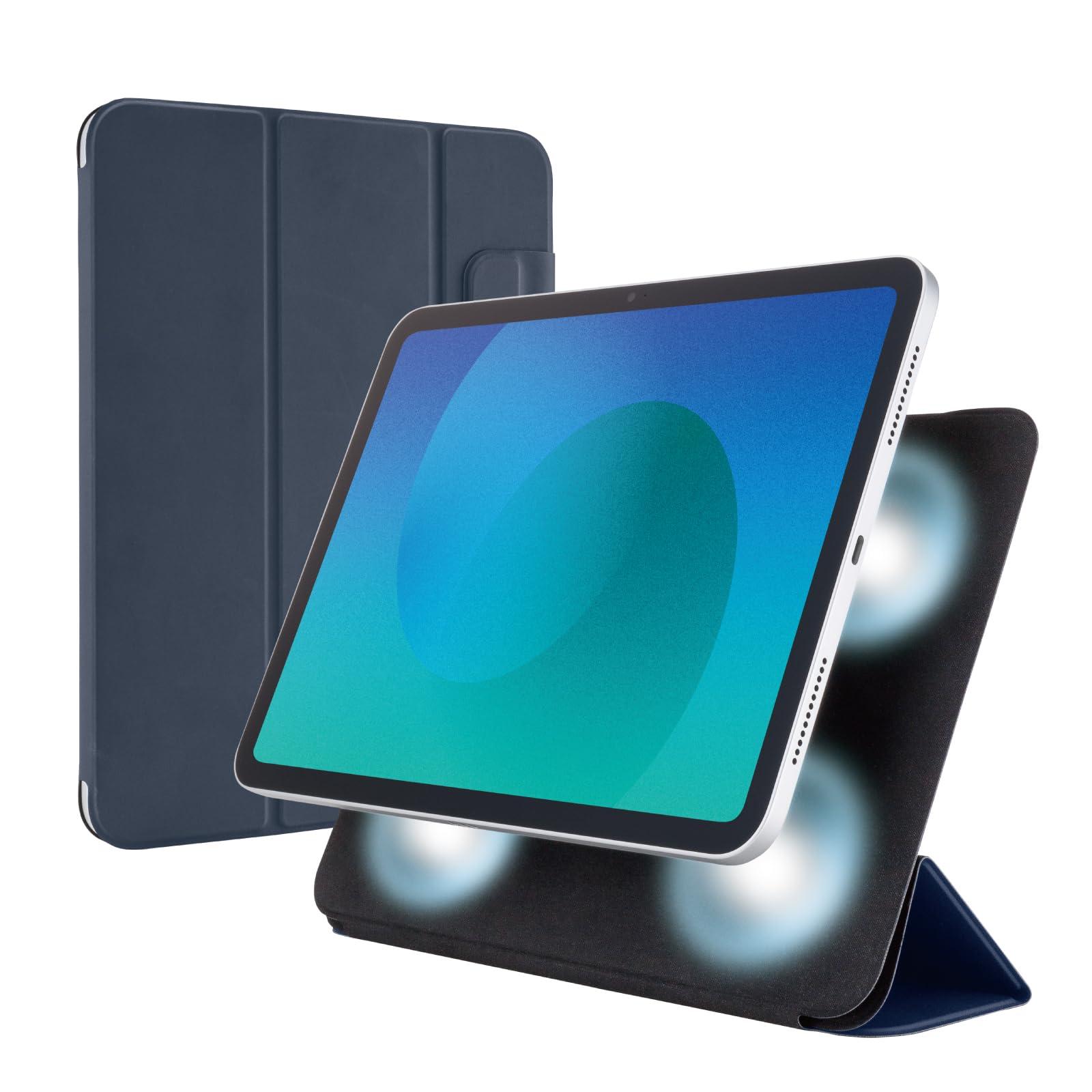 ELECOM iPad (A16) Flap Case Ultra-Thin Magnetic Attachment Sleep Mode Compatible Navy TB-A25RWVPF2NV