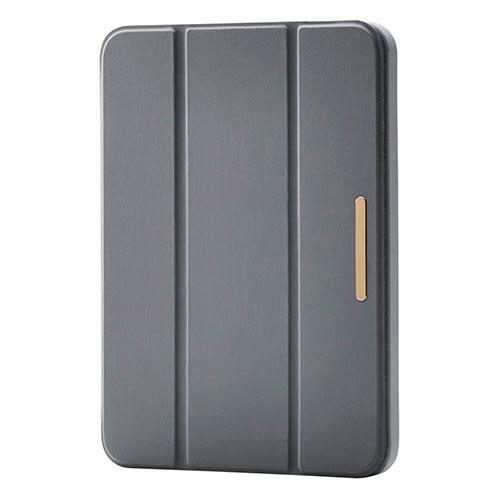 ELECOM iPad mini (A17 Pro) Flap Case Slim & Lightweight CHIC STYLE Sleep Mode Compatible Charcoal Gray TB-A25SWVJM3GY