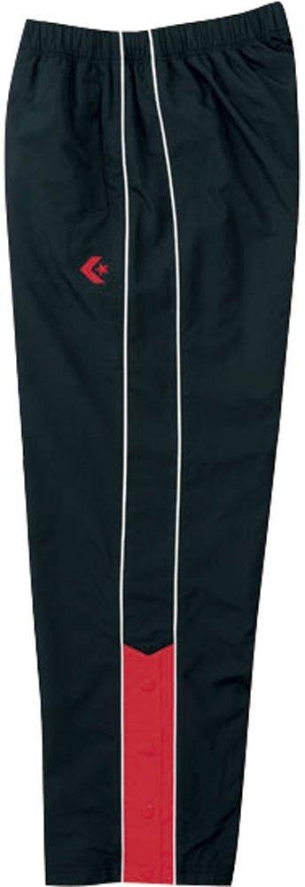 [Converse] Basketball Long Pants Warm-Up Pants (Hem Button) CB162502P Black/Red O