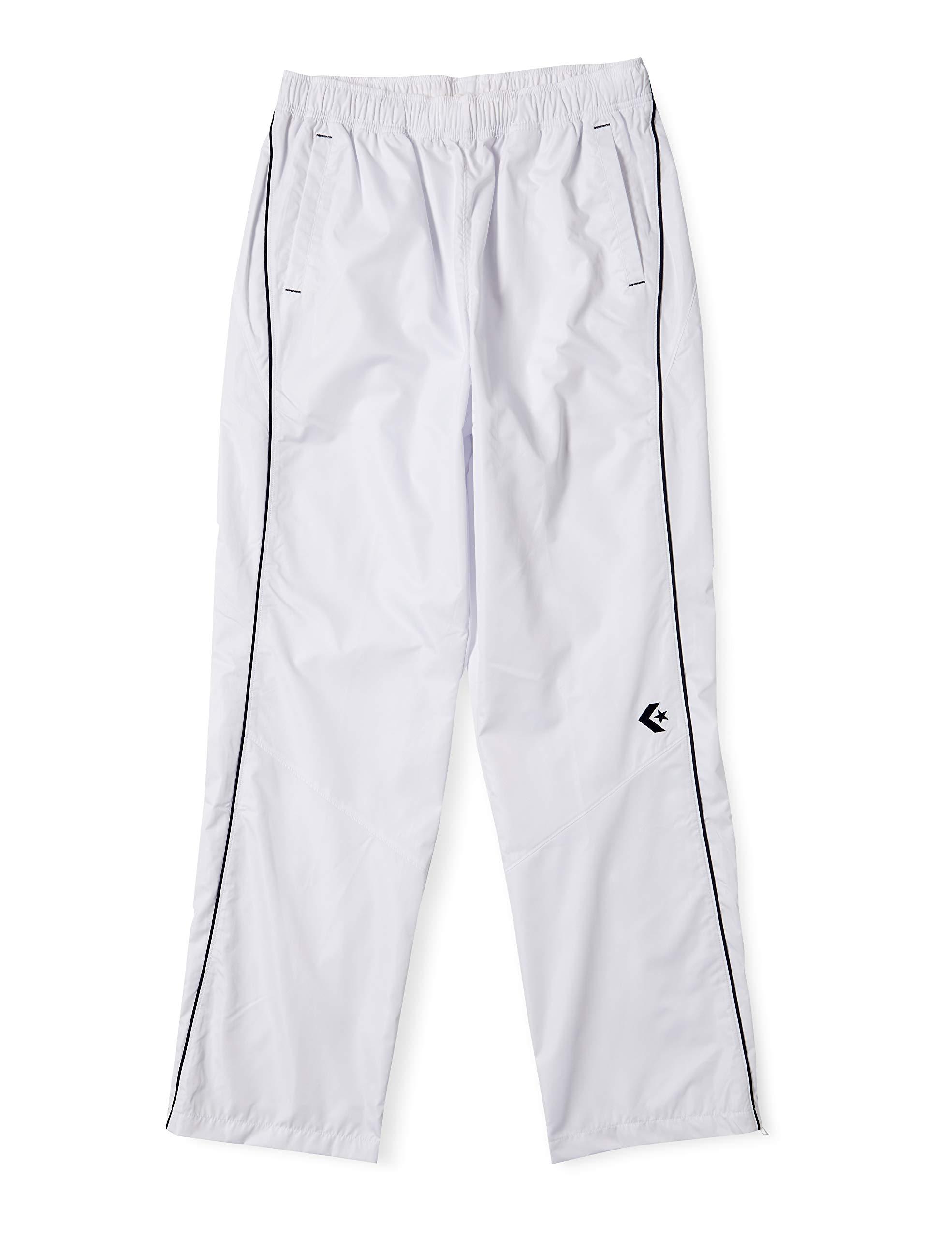 [Converse] Basketball Pants Warm-Up Pants (Hem Zipper) Slim Fit Water-Repellent Breathable CB162508P White/Navy Japan XO (Equivalent to Japanese Size 3L)
