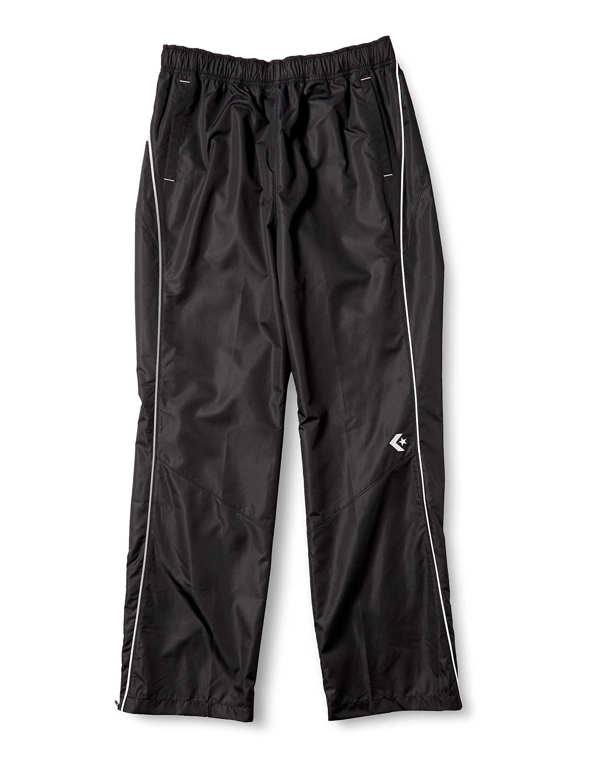 [Converse] Basketball Pants Warm-Up Pants (Hem Zipper) Slim Fit Water-Repellent Breathable CB162508P Black/White Japan L (Equivalent to Japanese Size L)
