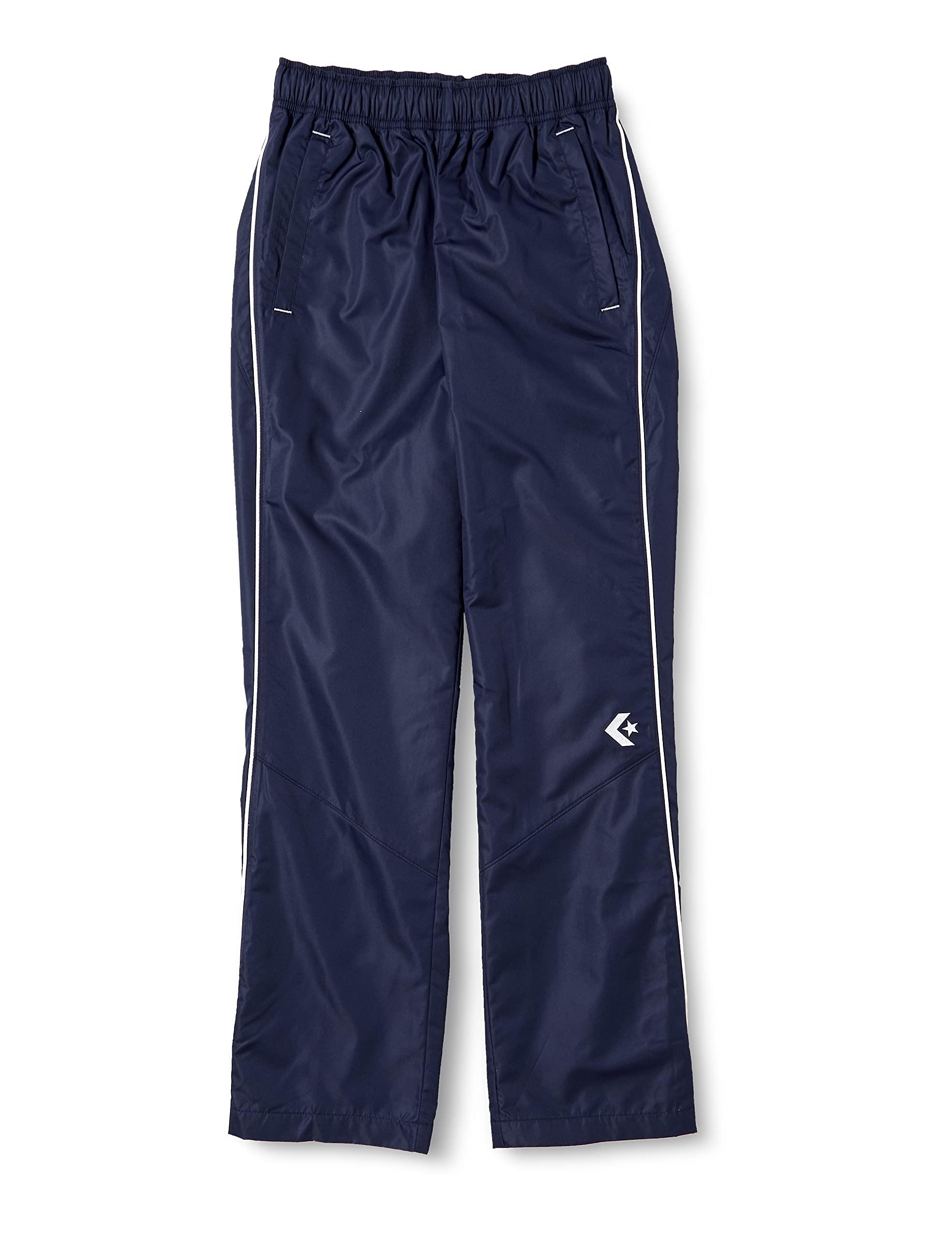 [Converse] Basketball Pants Warm-Up Pants (Hem Zipper) Slim Fit Water-Repellent Breathable CB162508P Navy/White Japan 2XO (Equivalent to Japanese Size 4L)